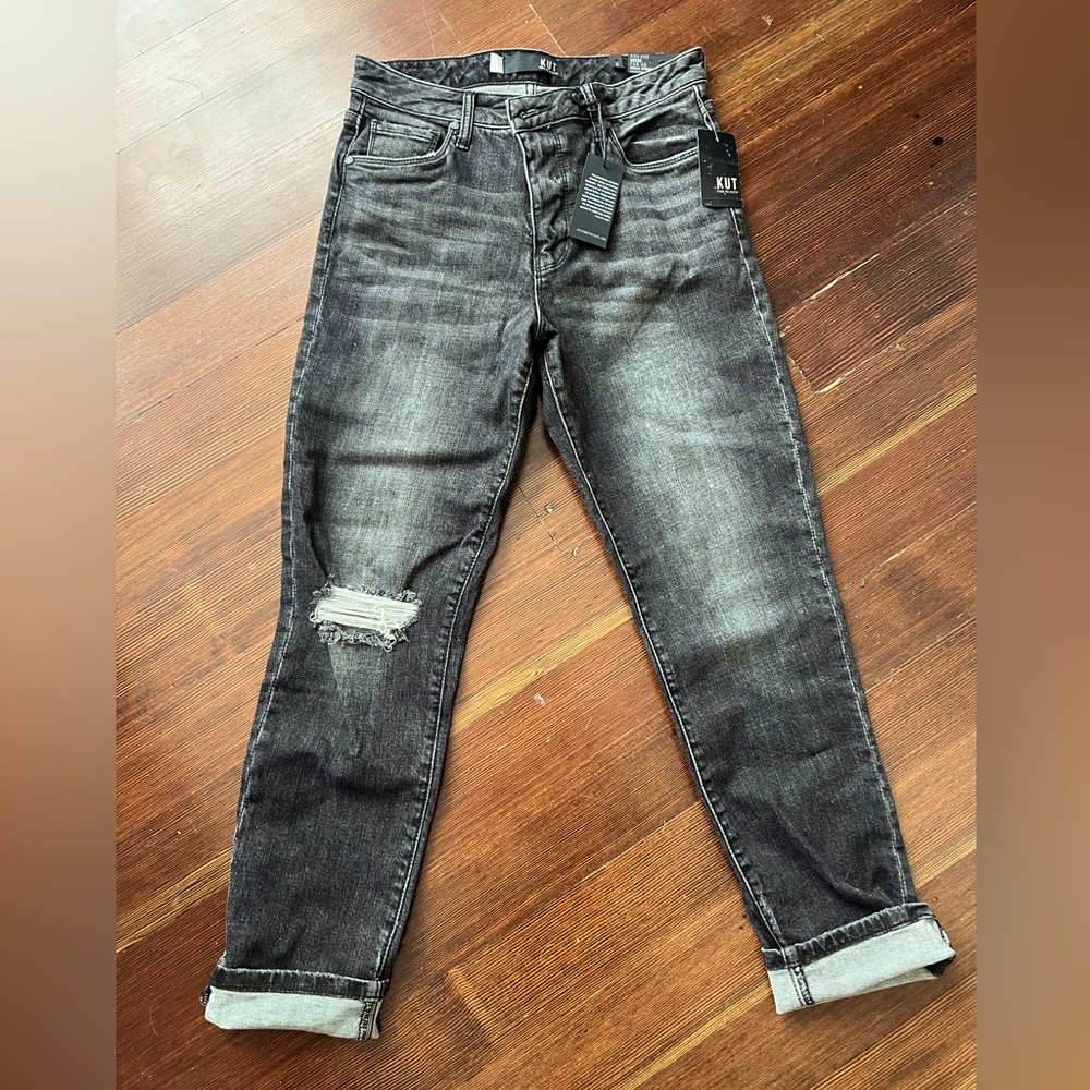 NWT Kut from the Kloth high rise Reese Fab ankle straight leg